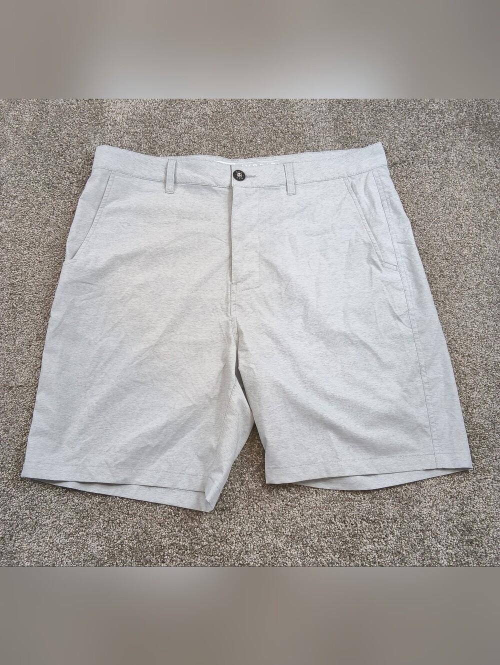 Buckle BKE Hybrid Shorts Mens Gray Standard Fit  Performance Stretch 36W 20L